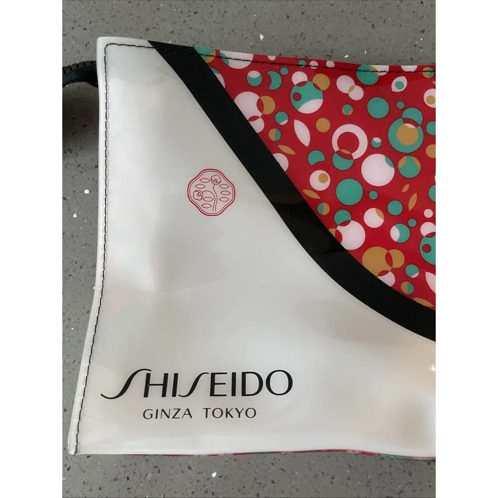 Shiseido Ginza Tokyo Waterproof  PVC  Cosmetic Makeup Bag